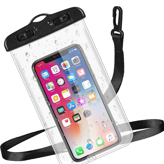 Universal Waterproof Mobile Pouch with Triple Seal Protection – Pink Dry Bag for Rain, Swimming, and Beach (Fits up to 7-inch Phones)