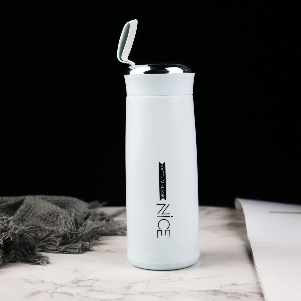 (Pack of 2, Multicolor, Plastic water bottle) MULTICOLOUR Nice Water Bottle Inner Liner With Plastic Shell Bottles 400 ml Bottle