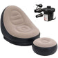 Inflatable Lounger Set, 2-in-1 Sofa Chair with Footstool, Portable Outdoor Recliner (MULTI COLOUR)