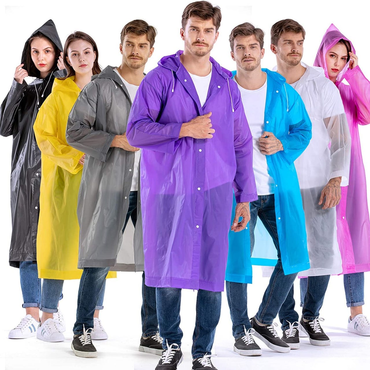 KUNDRA WATERPROOF RAINCOAT FOR MEN AND WOMEN MULTI COLOR
