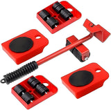 Divviks Furniture Lifter Mover Tool Set Heavy Duty Furniture Lifter With 4 Sliders For Easy And Safe Moving 360 Degreee Red Color