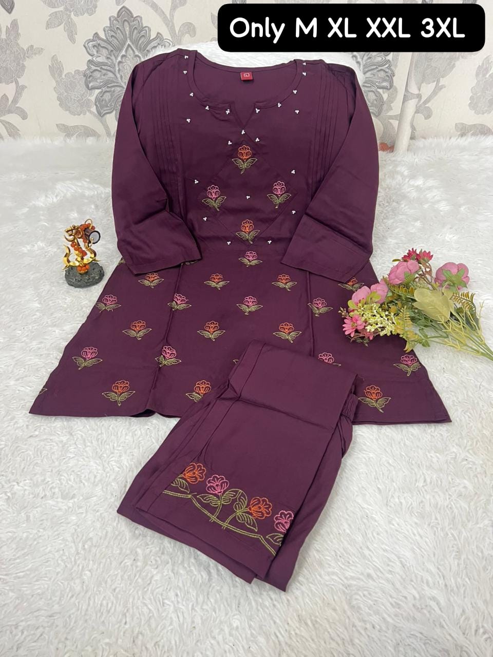 FABRIC-  HAVEY VISCOSE IMPORTED RICH LOOK  PREMIUM EMBROIDERY WORK