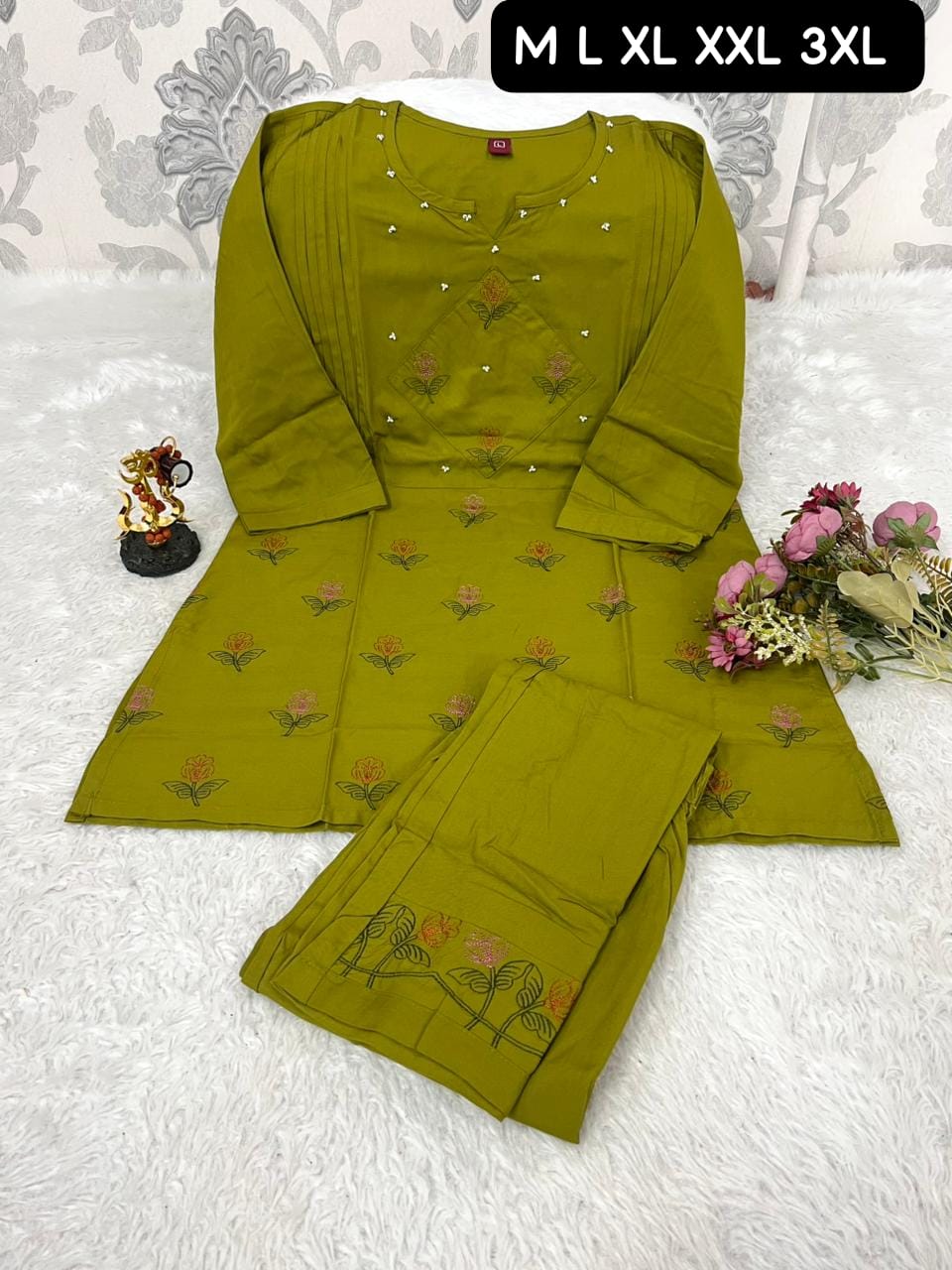 FABRIC-  HAVEY VISCOSE IMPORTED RICH LOOK  PREMIUM EMBROIDERY WORK
