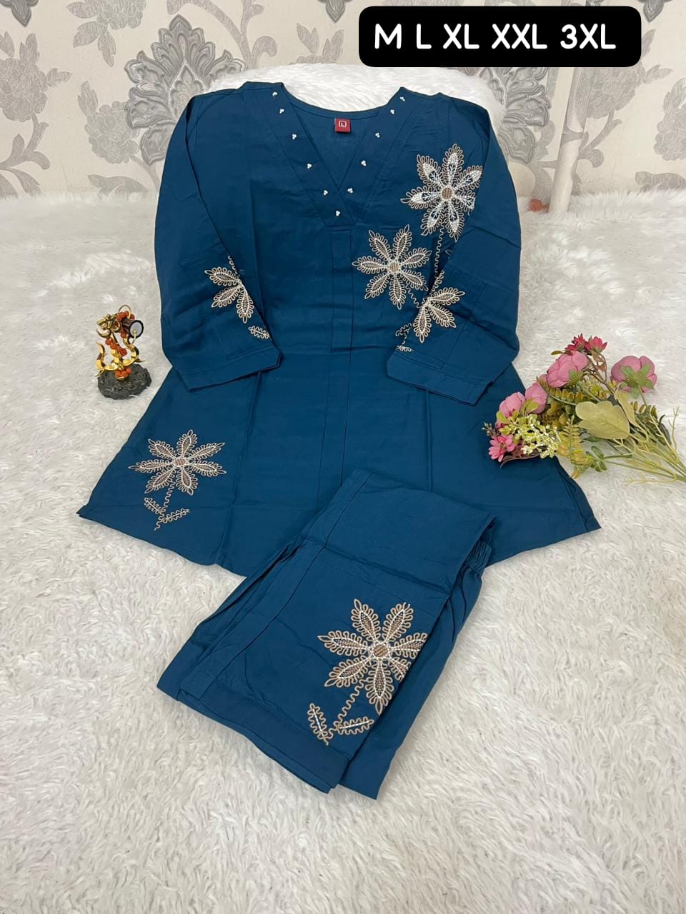 FABRIC-  HAVEY VISCOSE IMPORTED RICH LOOK  PREMIUM EMBROIDERY WORK