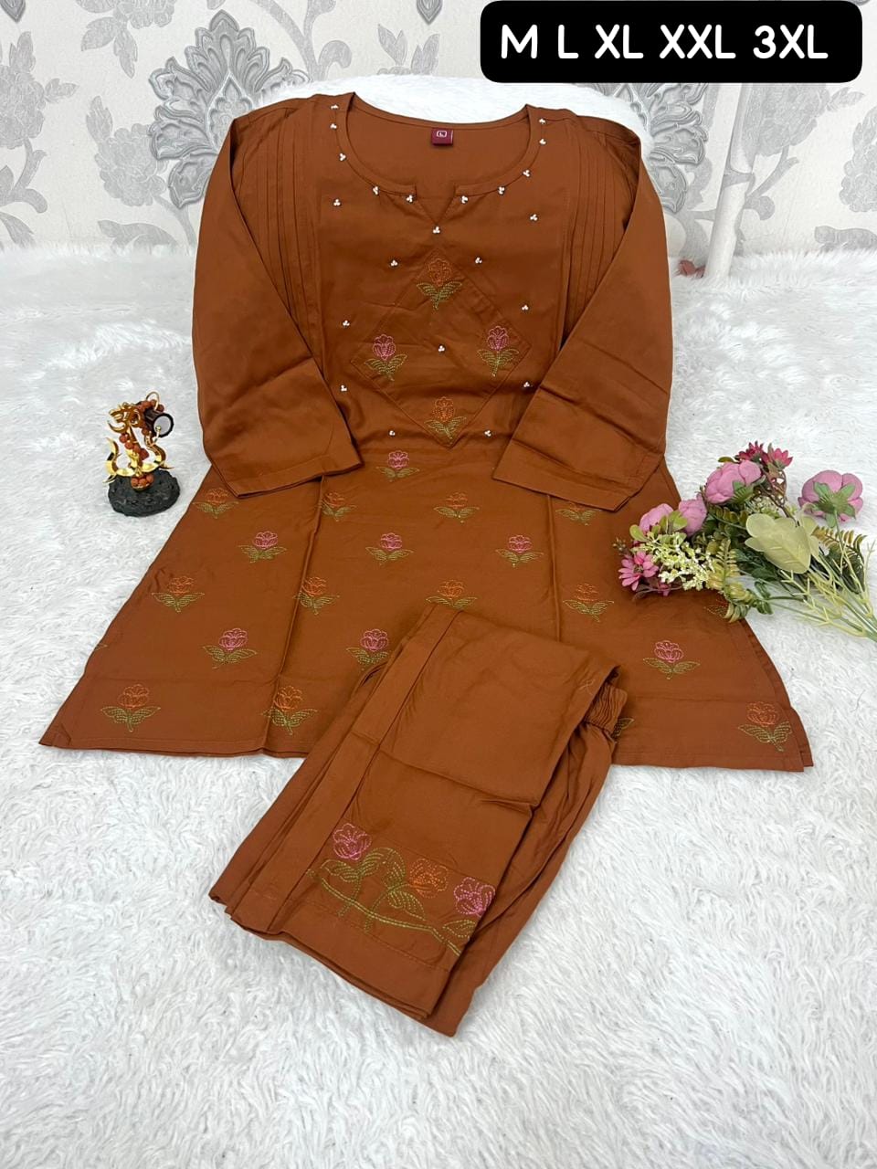 FABRIC-  HAVEY VISCOSE IMPORTED RICH LOOK  PREMIUM EMBROIDERY WORK