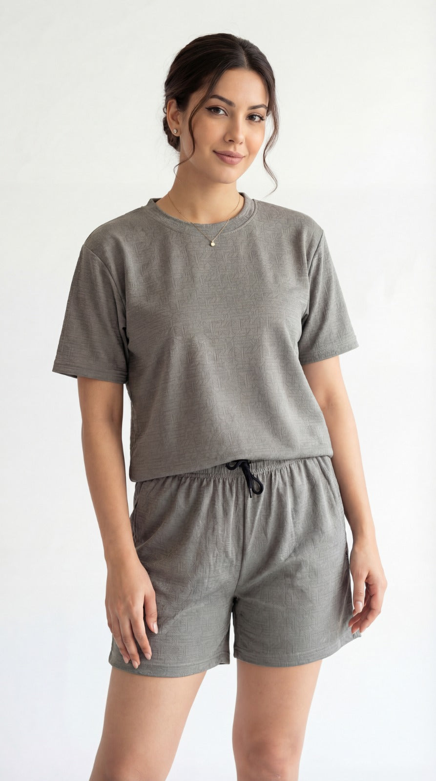 SHORTS NIGHT DRESS Dark Grey
