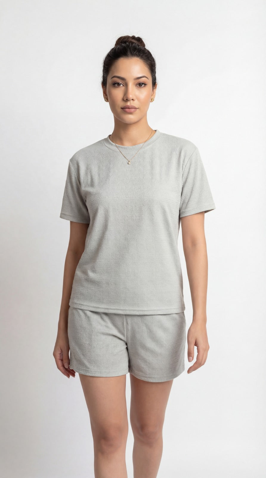 SHORTS NIGHT DRESS coffee Cream