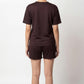 SHORTS NIGHT DRESS coffee