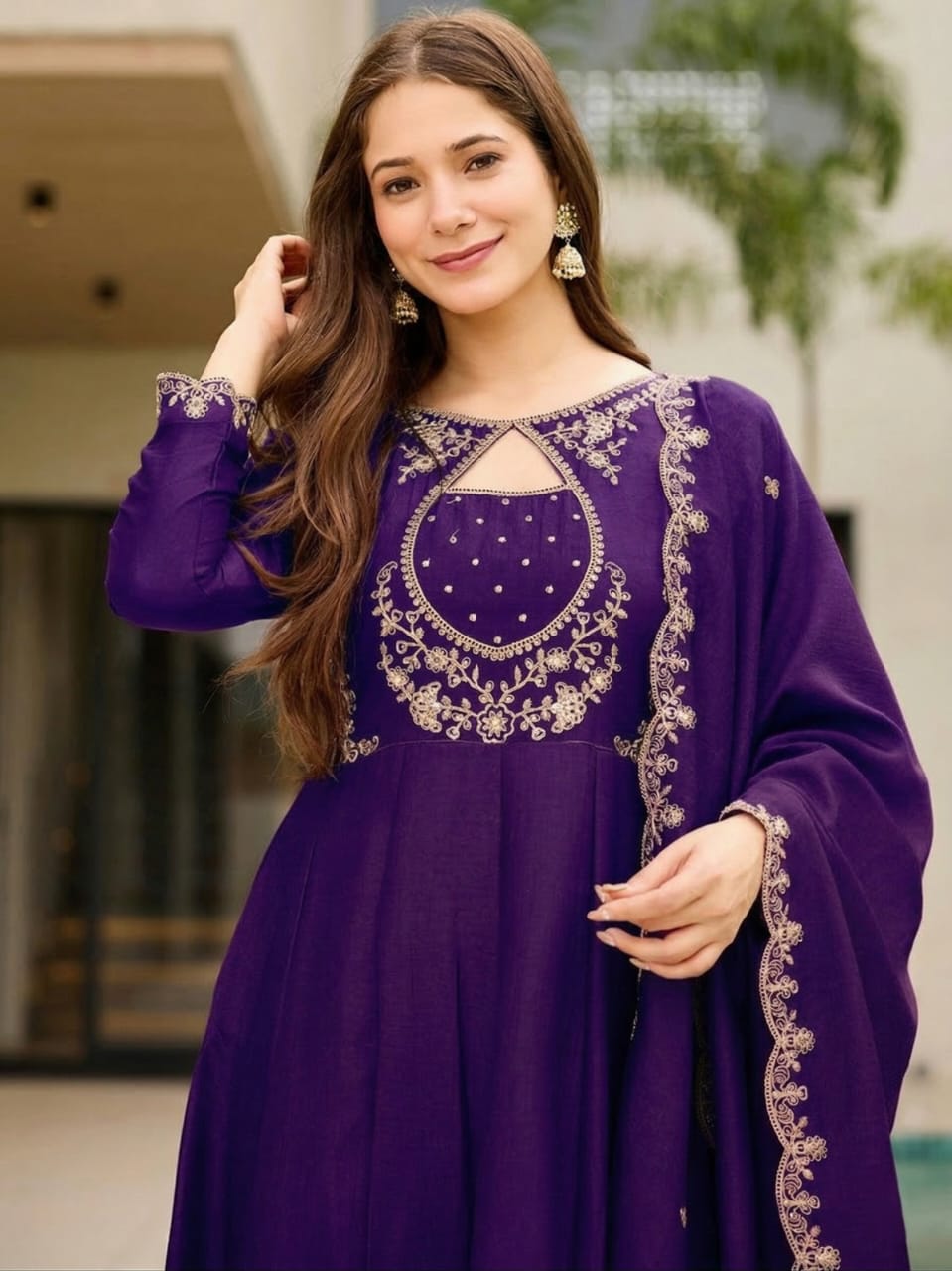 Presenting new trending high quality kurta set with attached dupatta