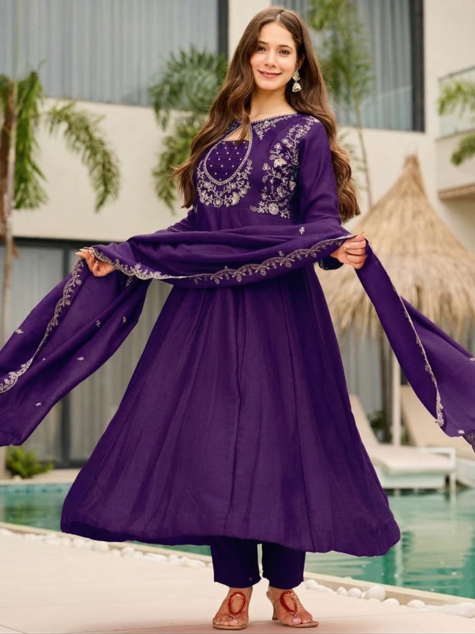 Presenting new trending high quality kurta set with attached dupatta