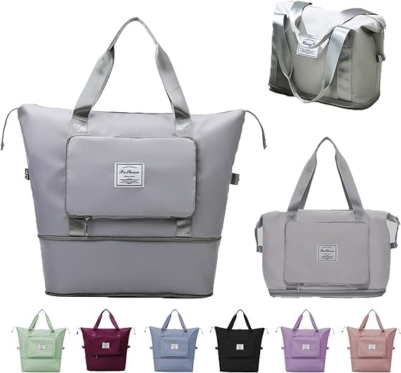 Foldable Waterproof Travel Pocket Duffel Bag Hand Duffel Bag - Large Capacity Folding Travel Bag, Travel Lightweight Waterproof Large Capacity Folding Travel Bag