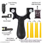 E COM Laser Light Slingshot Target Practice Toy for Kids & Adults with Mud Balls – Heavy Duty Gulail Gulel Sling Shot