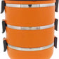 3 Layer Lunch Box with Lock -Orange