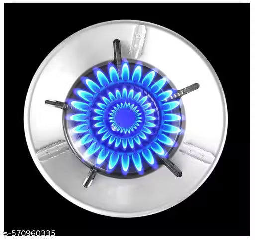Kiyu Enterprise Gas Saver Stand (Set of 2) | Energy Saving Burner Jali with 4-Leg Support for Indian Gas Stove | Flame & Windproof Design | Sturdy Gas Chulha Support Ring