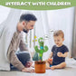 Dancing Cactus Talking Toy, Cactus Plush Rechargeable Toy, Wriggle & Singing Recording Repeat What You Say Funny Education Toys for Babies Children Playing, Home Decorate