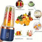 Qlect Portable Blender Electric Juicers Fruit Mixers USB Rechargeable Smoothie Mini Personal Juicer 6 Blades 3Gears With 1800 Mah Rechargeable Battery-Smoothie Blender
