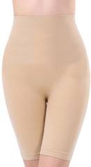 Women's High Compression Nylon Tummy Tucker with Thigh Slimming Support – Free Size Fit