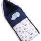 3 in 1 Baby Sleeping Bag & Carry Nest | Cotton Bedding Set for Infants & New Born Baby | Portable/Travel & Skin Friendly | 0-3 Months