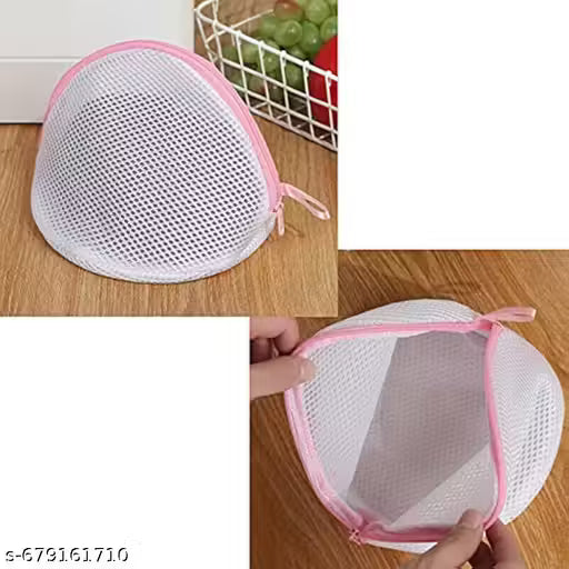 Double Layer Mesh Bra Underwear Washing Laundry Bag || Protective Mesh Net Zippered Washing Machine Wash Laundry Bag