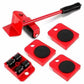 Divviks Furniture Lifter Mover Tool Set Heavy Duty Furniture Lifter With 4 Sliders For Easy And Safe Moving 360 Degreee Red Color