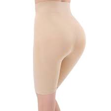 Women's High Compression Nylon Tummy Tucker with Thigh Slimming Support – Free Size Fit