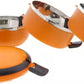 3 Layer Lunch Box with Lock -Orange