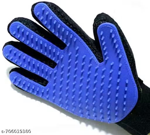 Grooming Gloves for Pets | Five Finger Design | Dog Massaging and Shedding Tool | Bathing & Deshedding Brush Gloves
