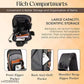 Waterproof Polyester Slim Unisex Crossbody Sling Bag Chest Backpack Men's Shoulder Bag, Leisure Travel Handbag, Hard Shell Anti-Theft Chest Bag