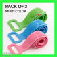 PACK OF 3 Silicone Back Scrubber Belt with Handles for Easy Bath & Body Cleaning