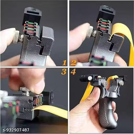 E COM Laser Light Slingshot Target Practice Toy for Kids & Adults with Mud Balls – Heavy Duty Gulail Gulel Sling Shot