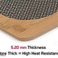 Square Shape Heat Resistant Wooden Coaster Pad Place mat for Hot Bowl Tea Cup, Kitchen Dining Pan Pot Holder,(Pack of 2 Pcs, Size 15cm)