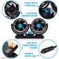 12V Dual Head Car Cooling Fan | 360° Rotatable Air Circulator | 2 Speed Adjustable Dashboard Fan | Portable Car Fan for SUV, Van & Truck (Black)