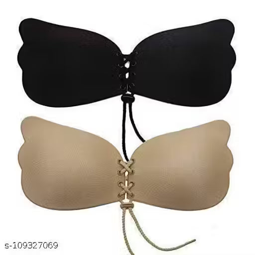 Mordern Trending Body Fit Silicone Wired Invisible Push-Up silicon bra for women padded bra for women Silicone Wired Stick-on Bra Women's Invisible Push-Up Sticky Bra Silicone Peel and Stick Bra Pads