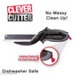 Clever Cutter- 2 in 1 Food Chopper/Slicer/Dicer Vegetable and Fruit Cutter Kitchen/Scissors Knife