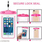 Universal Waterproof Mobile Pouch with Triple Seal Protection – Pink Dry Bag for Rain, Swimming, and Beach (Fits up to 7-inch Phones)