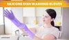 silicone Hand Gloves for dish washing kitchen Bathroom Car cleaning Great for Washing Dish, Car, Bathroom