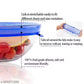 HaveAdeal Silicon Reusable Flexible lids forFood Covers Containers Stretch wrap and Seal Lids, Silicon Food wrap for Bowl Kitchen - Set of 6 with Various Sizes